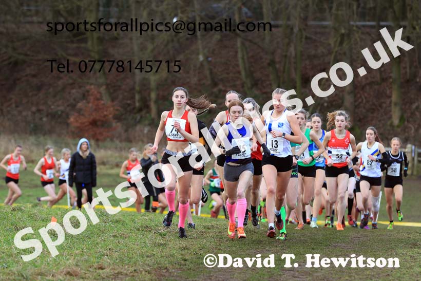 Womens Under-17s 2024 Northern Cross Country Champs., Sedgefield. Photo: David T. Hewitson/Sports for All Pics